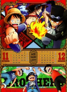 One Piece Calendar 2016 Nov Dez