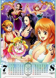 One Piece Calendar 2016 jul Ago