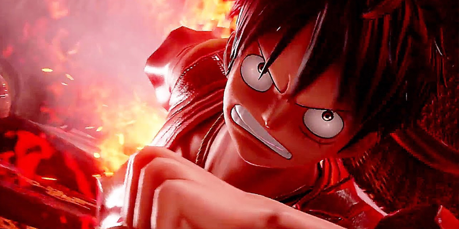 Luffy desferindo um ataque, imagem extraída do Trailer de JUMP Force