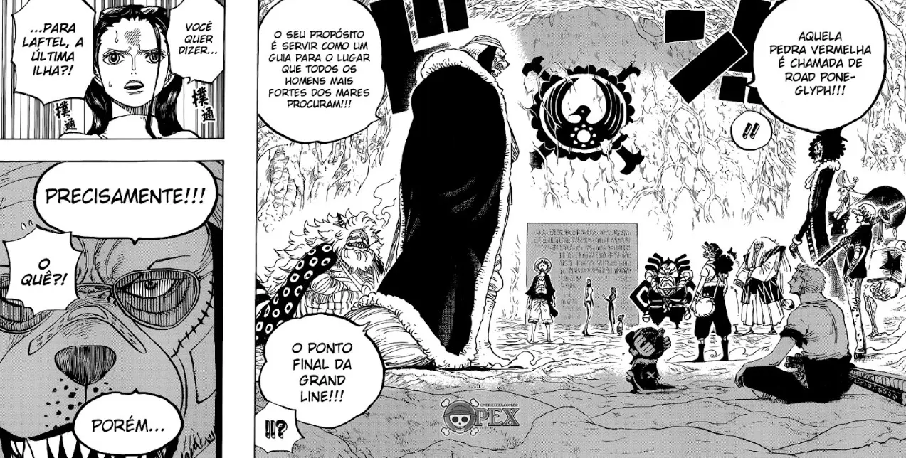 山賊の頭の間/Hall of the Bandit Lord Teoria) A Ilha do Começo e do Fim: Laugh Tale | One Piece Ex